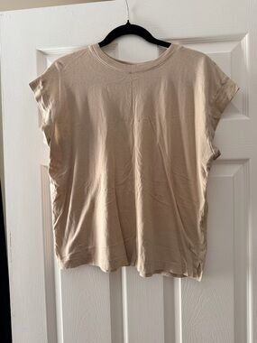 a new day Taupe Short Sleeve Boxy Tee